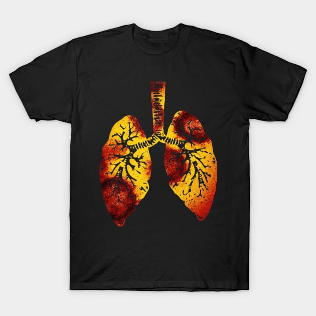 Lungs T-Shirt by IamValkyrie